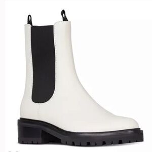 PAIGE Briana Lug Sole Leather Chelsea Boots